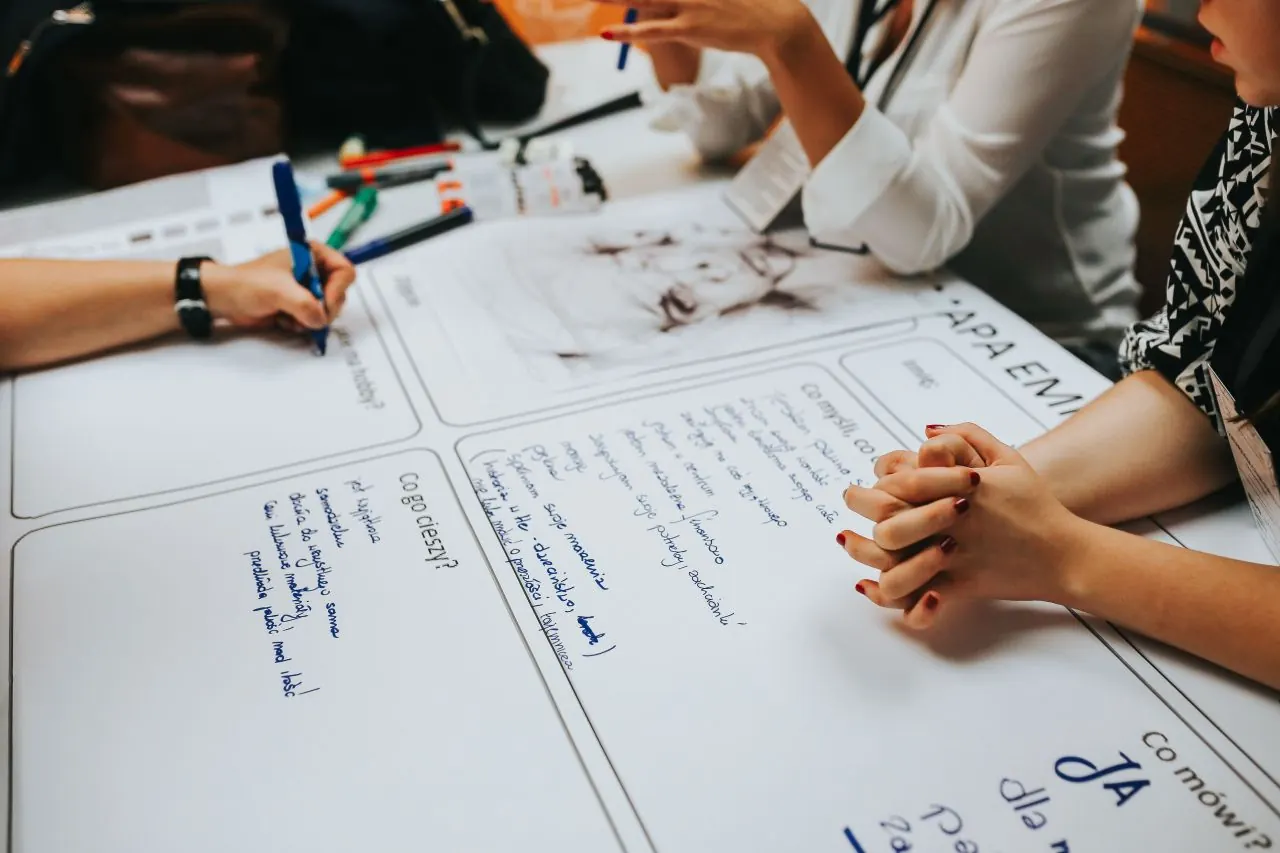 Marketing team brainstorming campaign ideas